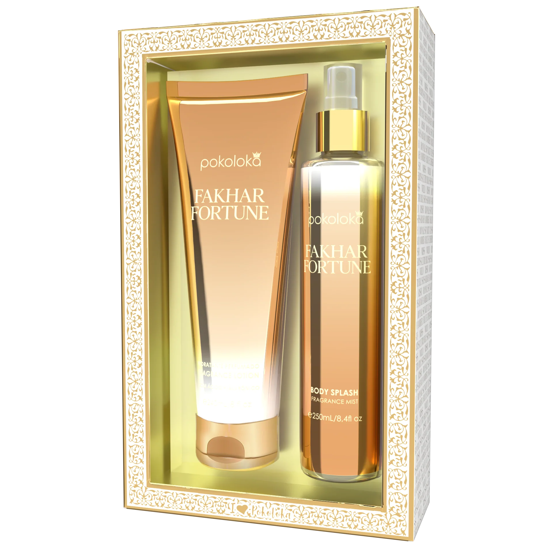 Kit Pokoloka Luxury Fakhar Fortune — Árabes com entrega em Recife e RMR | Liquida Perfumes
