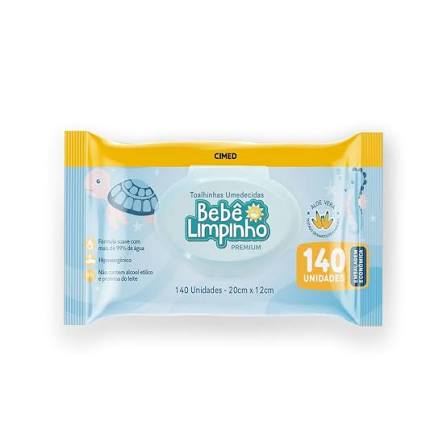 Toalha Umedecida Bebe Limp Prem X 140 Cx 24 — Carmed