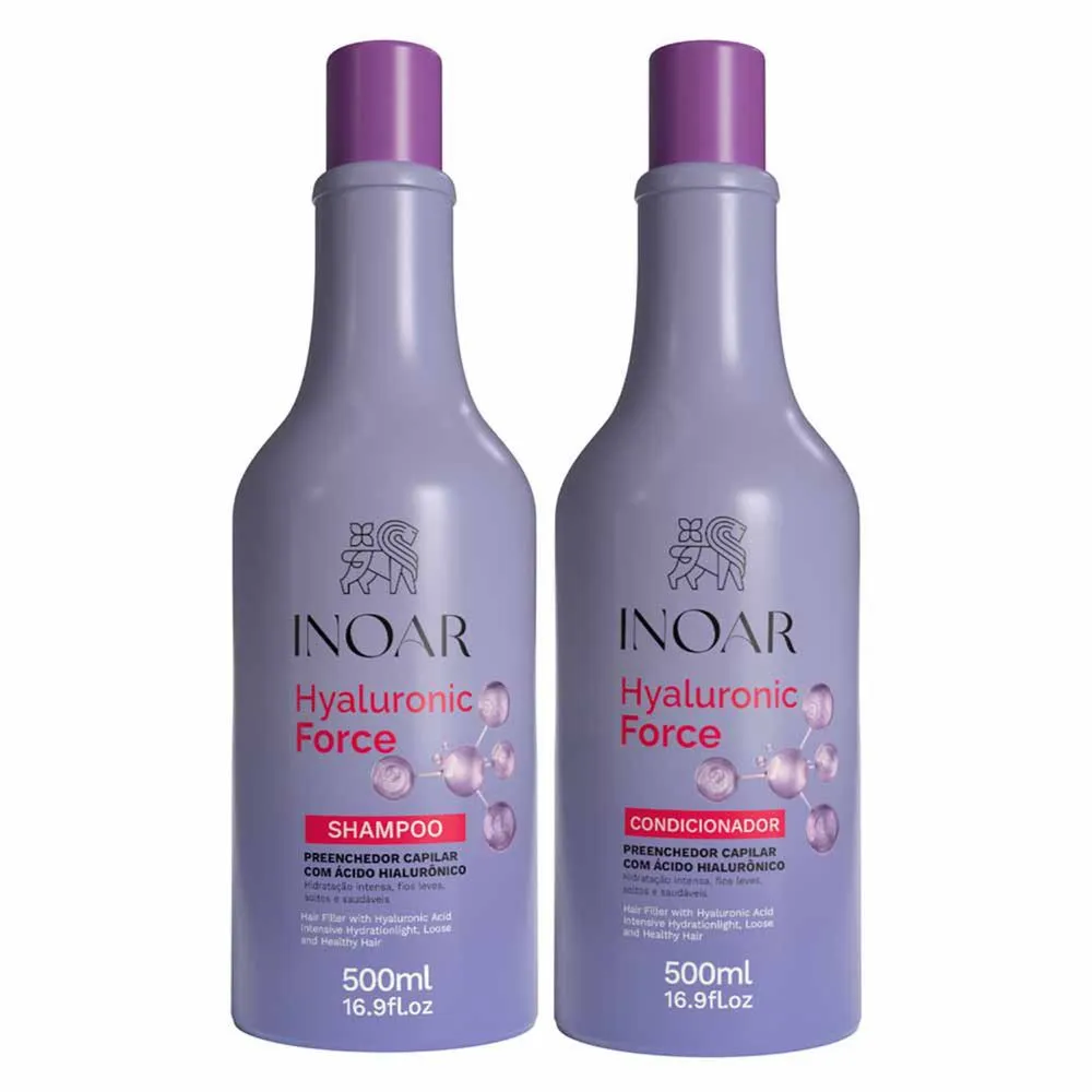 Kit Hyaluronic Force Shampoo + Condicionador 500ml Inoar — Inoar
