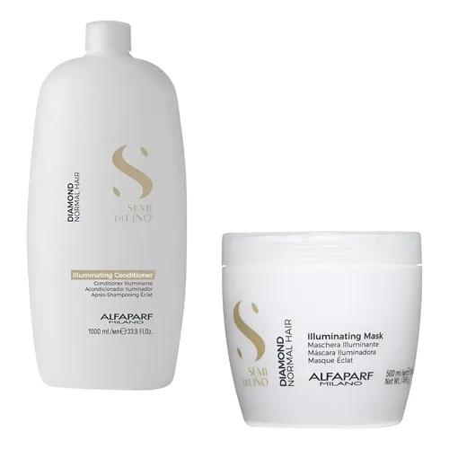 Combo Shampoo Diamond 1L + Máscara Diamond 500ml Alfaparf — Alfaparf com entrega em Recife e RMR | Liquida Perfumes