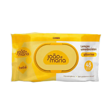 Lenço Umedecido Joao e Maria Baby Com Fragrancia — Carmed com entrega em Recife e RMR | Liquida Perfumes