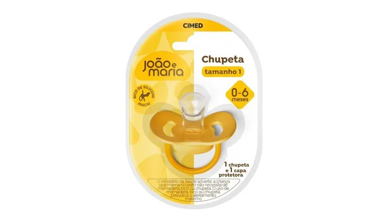 Chupeta Orto Silicone Tam 1 João e Maria — Carmed com entrega em Recife e RMR | Liquida Perfumes