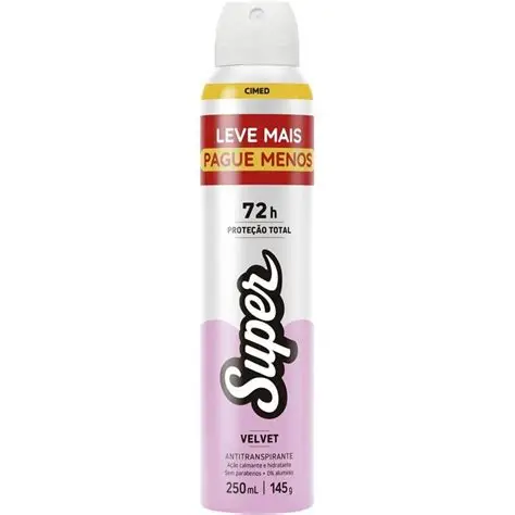 Super Desodorante Velveta 250ml — Carmed com entrega em Recife e RMR | Liquida Perfumes