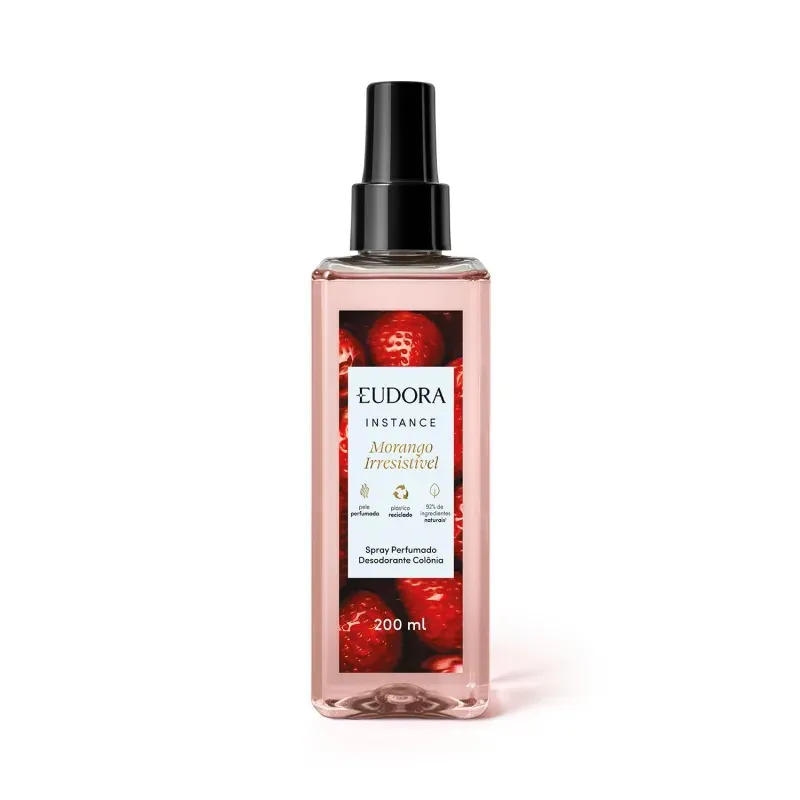 Body Splash Eudora Morango Irresistível — Eudora com entrega em Recife e RMR | Liquida Perfumes