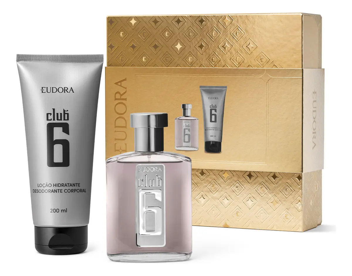 Kit Eudora Club 6 Colônia + Hidratante — Eudora com entrega em Recife e RMR | Liquida Perfumes