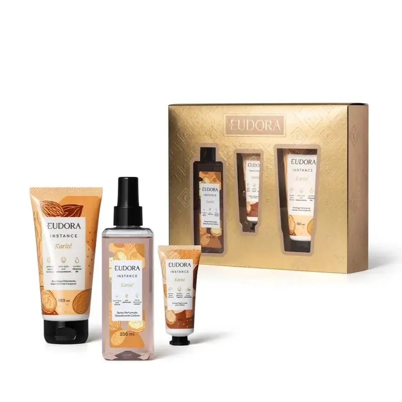 Kit Eudora Instance Karité — Eudora com entrega em Recife e RMR | Liquida Perfumes