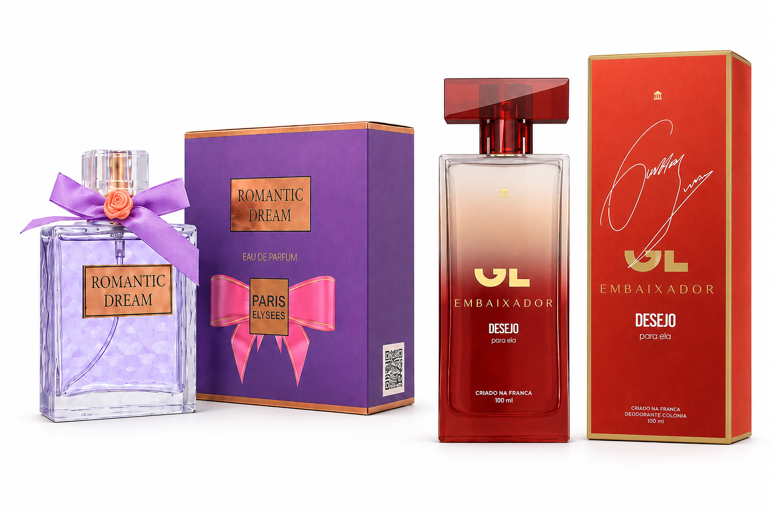 Combo GL Desejo Para Ela + Romantic Dream — GL.ParisElysees com entrega em Recife e RMR | Liquida Perfumes