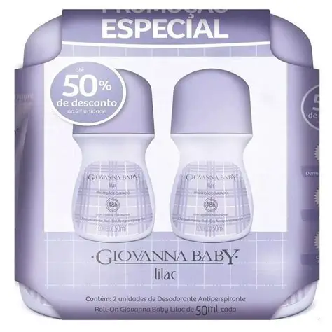 Pack Roll-on Lilac Giovanna Baby — Giovanna com entrega em Recife e RMR | Liquida Perfumes