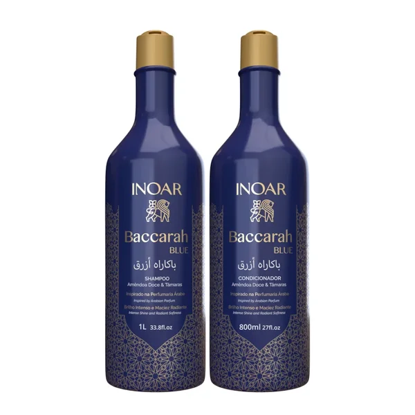 Kit Shampoo + Condicionador Baccarah Blue 1L — Inoar com entrega em Recife | Liquida Perfumes
