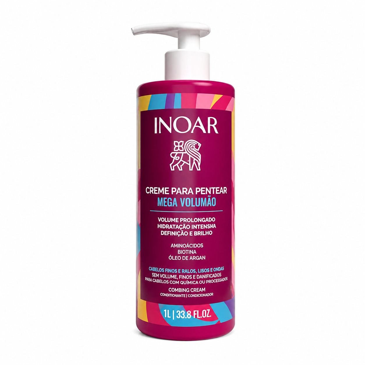 Creme Para Pentear Mega Volumão 1L Inoar — Inoar com entrega em Recife e RMR | Liquida Perfumes
