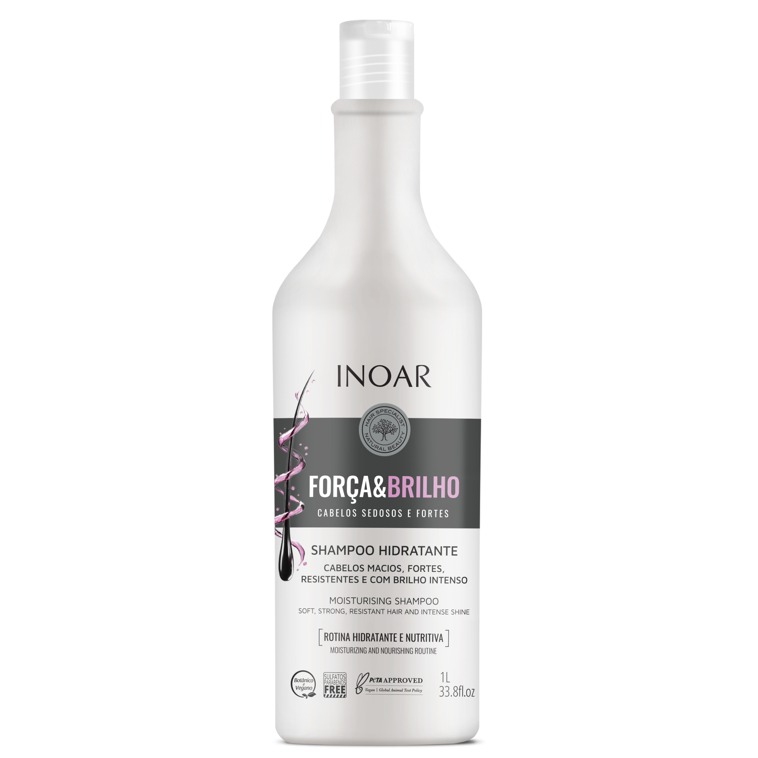 Shampoo Força e Brilho 1L Inoar — Inoar com entrega em Recife e RMR | Liquida Perfumes
