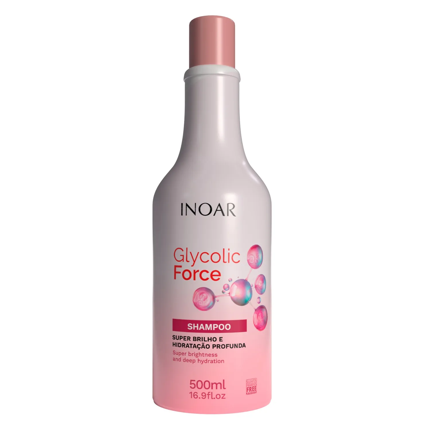 Shampoo Glycolic Force 500ml Inoar — Inoar com entrega em Recife e RMR | Liquida Perfumes