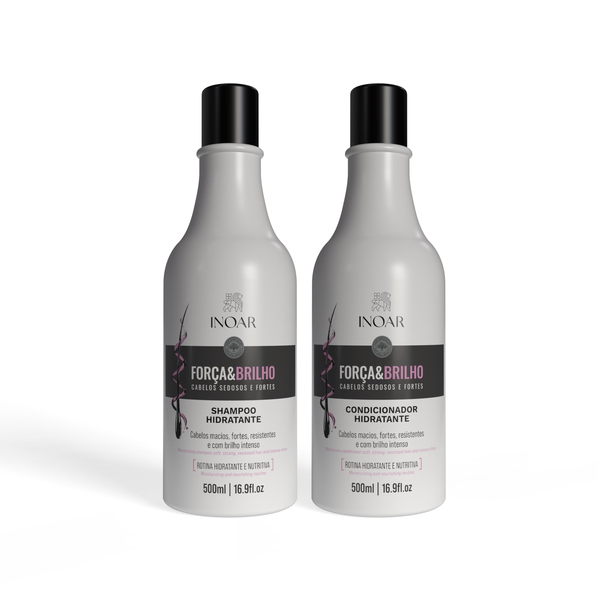 Kit Força e Brilho Shampoo + Condicionador Inoar 500ml — Inoar com entrega em Recife e RMR | Liquida Perfumes