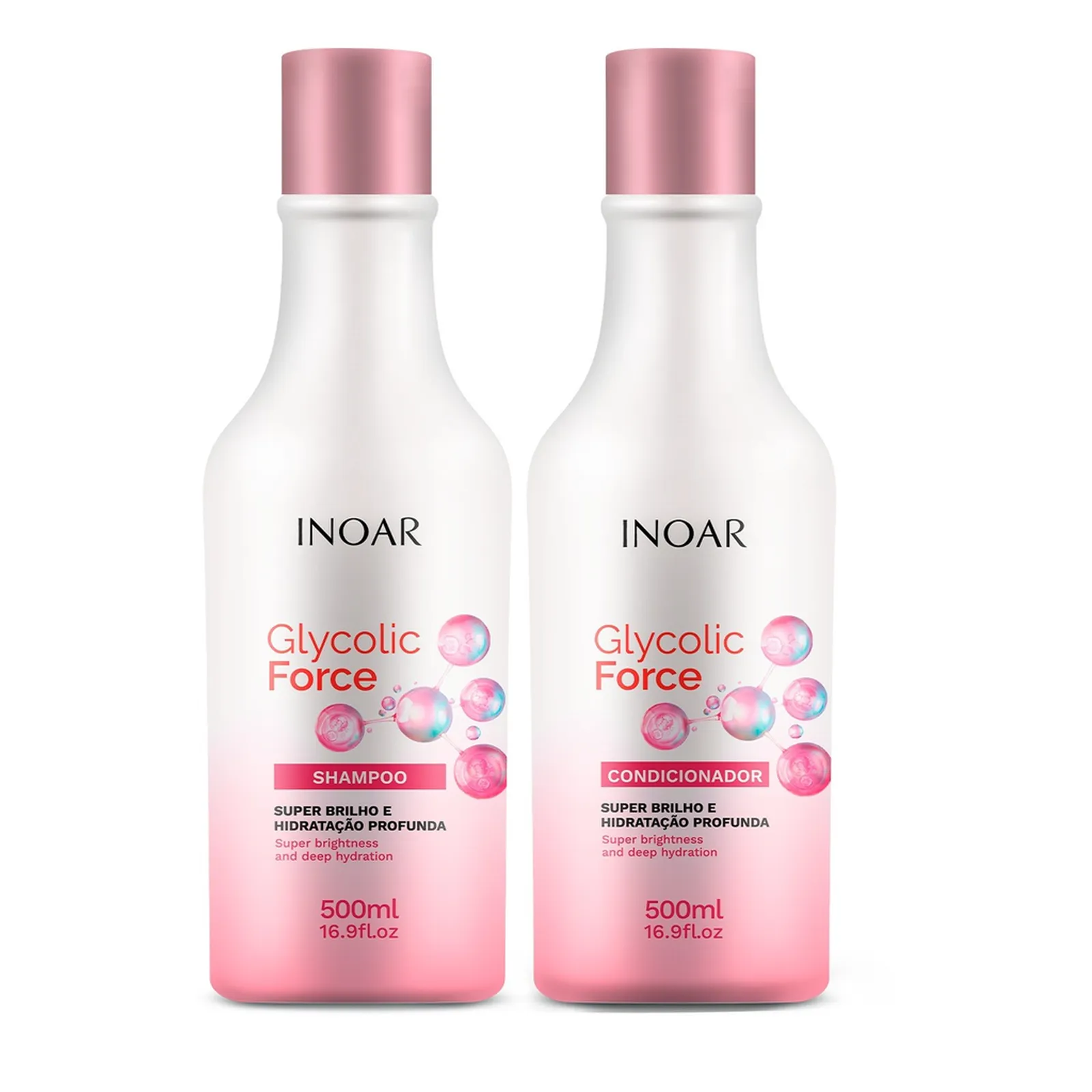 Kit Glycolic Force Shampoo + Condicionador 500ml Inoar — Inoar com entrega em Recife e RMR | Liquida Perfumes