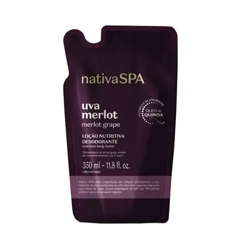 Hidratante Refil Uva Merlot Nativa Spa 350ml — Oboticário com entrega em Recife e RMR | Liquida Perfumes