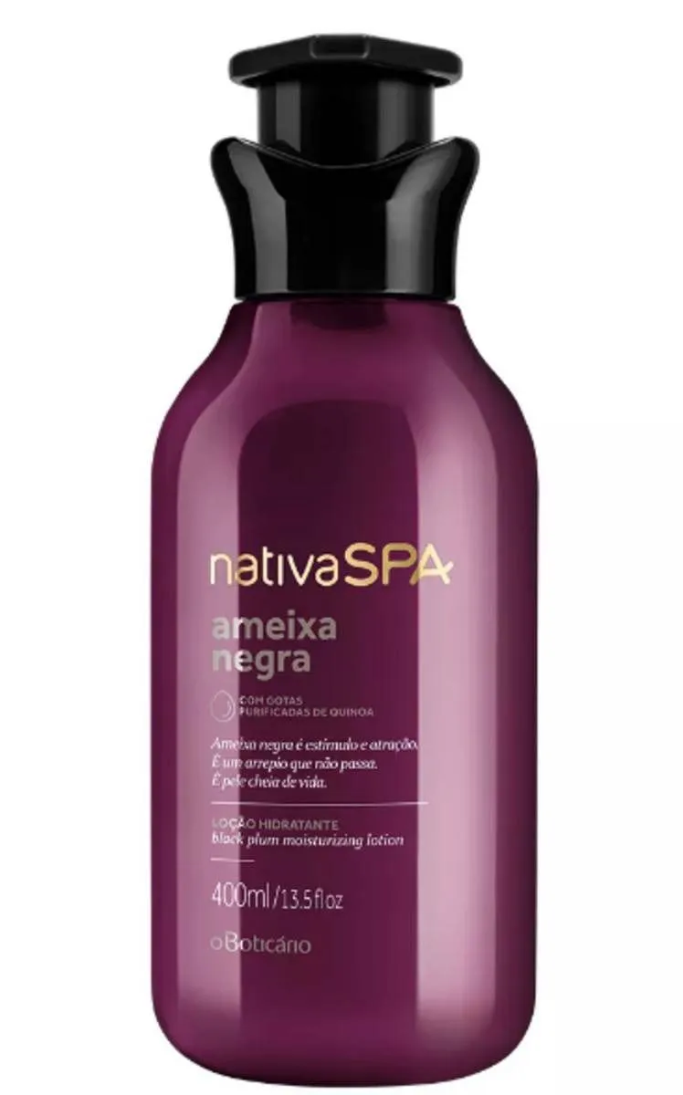 Hidratante Regular Ameixa Negra Nativa Spa 400ml — Oboticário com entrega em Recife e RMR | Liquida Perfumes