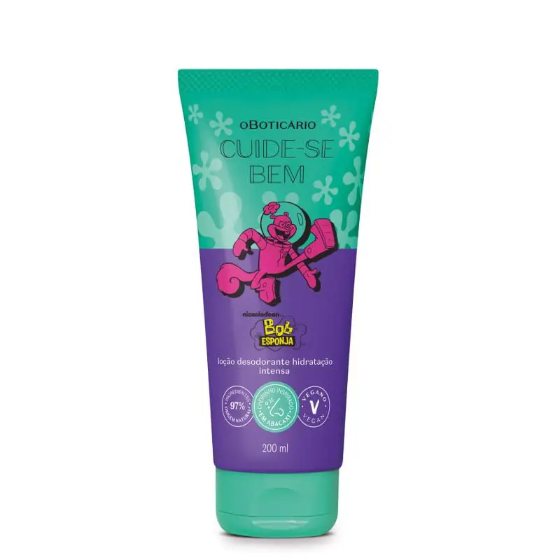 Hidratante Bob Esponja Cuide-se Bem 200ml — Oboticário com entrega em Recife e RMR | Liquida Perfumes