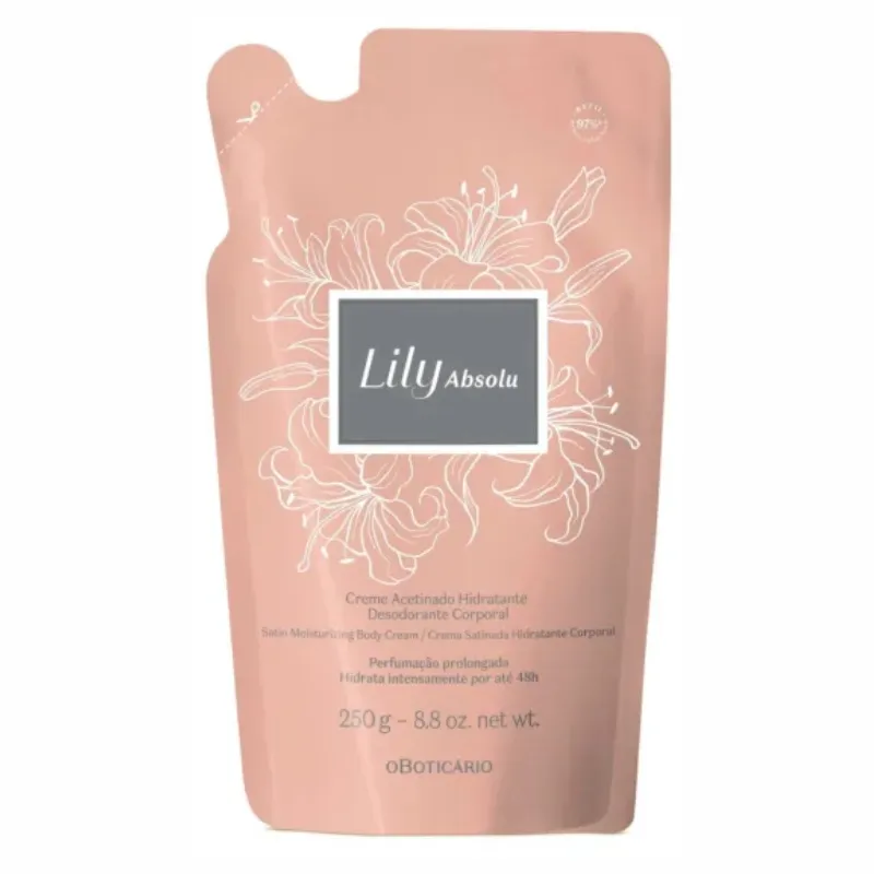 Refil Hidratante Acetinado Lily Absolu — Oboticário com entrega em Recife e RMR | Liquida Perfumes