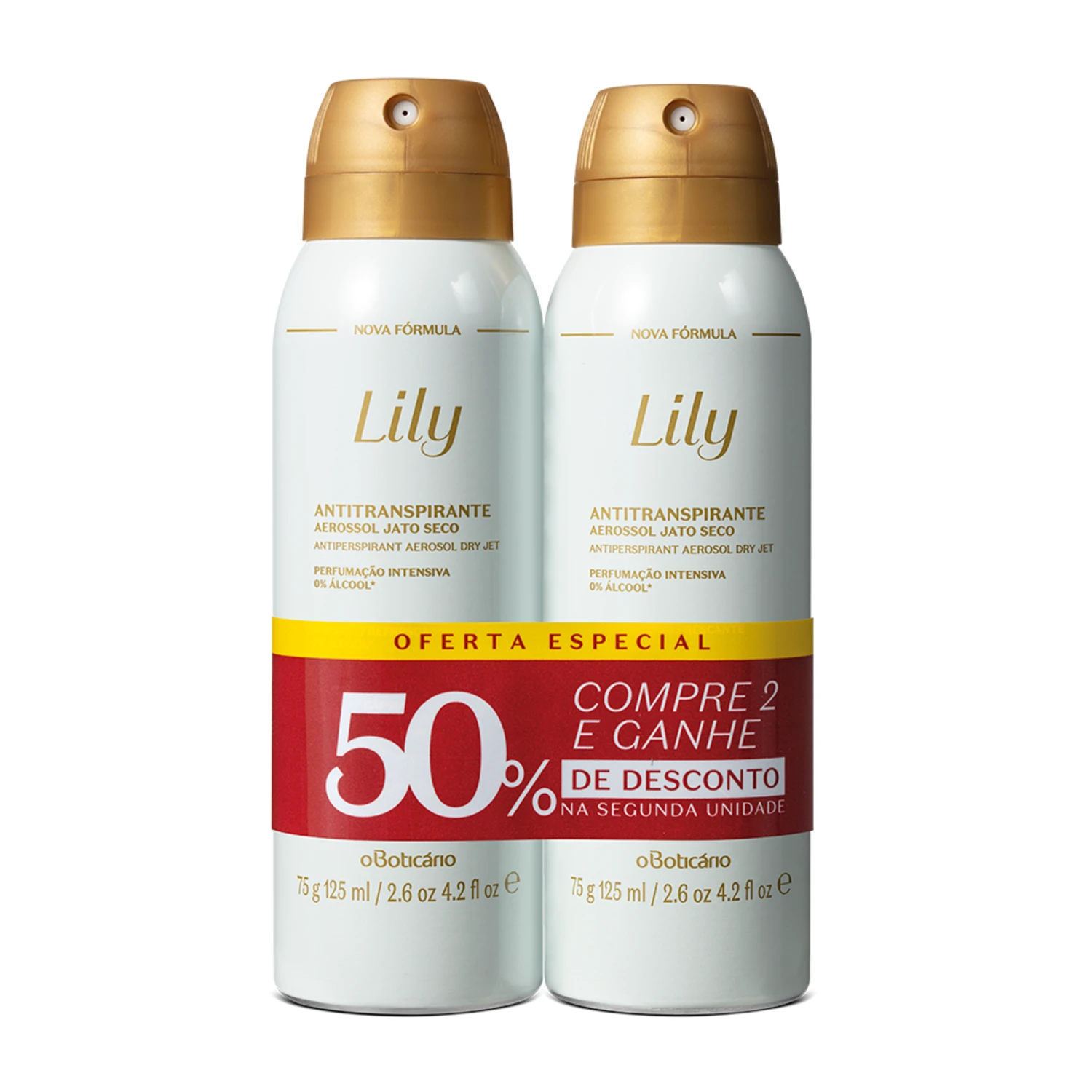 Combo Desodorante Aerossol Lily — Oboticário com entrega em Recife e RMR | Liquida Perfumes