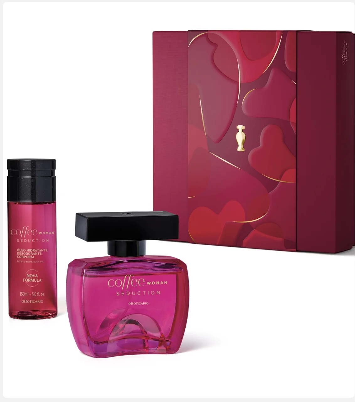 Kit Coffee Woman Seduction Colônia + Hidratante Corporal — Oboticario com entrega em Recife e RMR | Liquida Perfumes