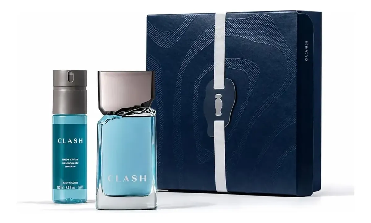 Kit Clash + Body Spray Dia dos Pais 2026 — Oboticário com entrega em Recife e RMR | Liquida Perfumes