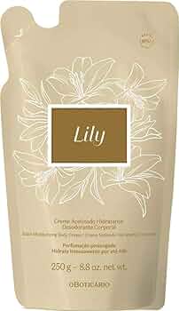 Hidratante Refil Lily O Boticário ( Embalagem Nova ) — Oboticário com entrega em Recife e RMR | Liquida Perfumes
