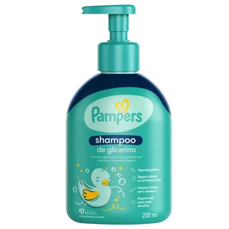 Shampoo Glicerinado 200ml Pampers — Pampers com entrega em Recife e RMR | Liquida Perfumes