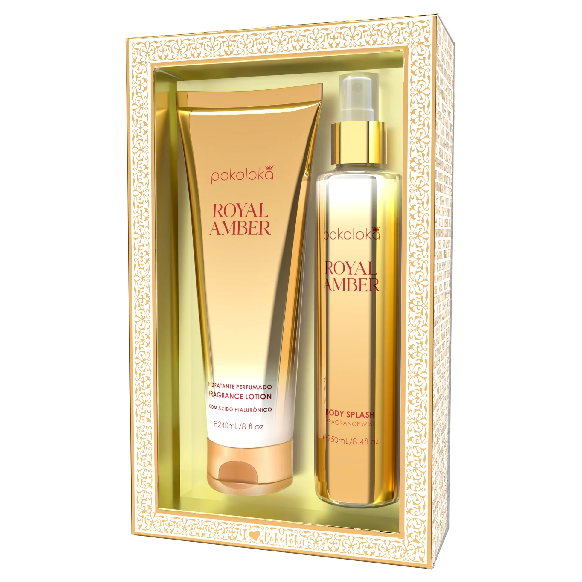 Kit Pokoloka Luxury Royal Amber — Pokoloka com entrega em Recife e RMR | Liquida Perfumes
