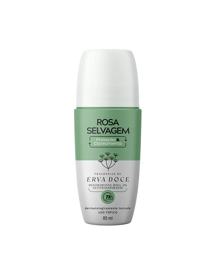 Desodorante Roll-on Clareador Erva Doce Rosa Selvagem — RosaSelvagem com entrega em Recife e RMR | Liquida Perfumes