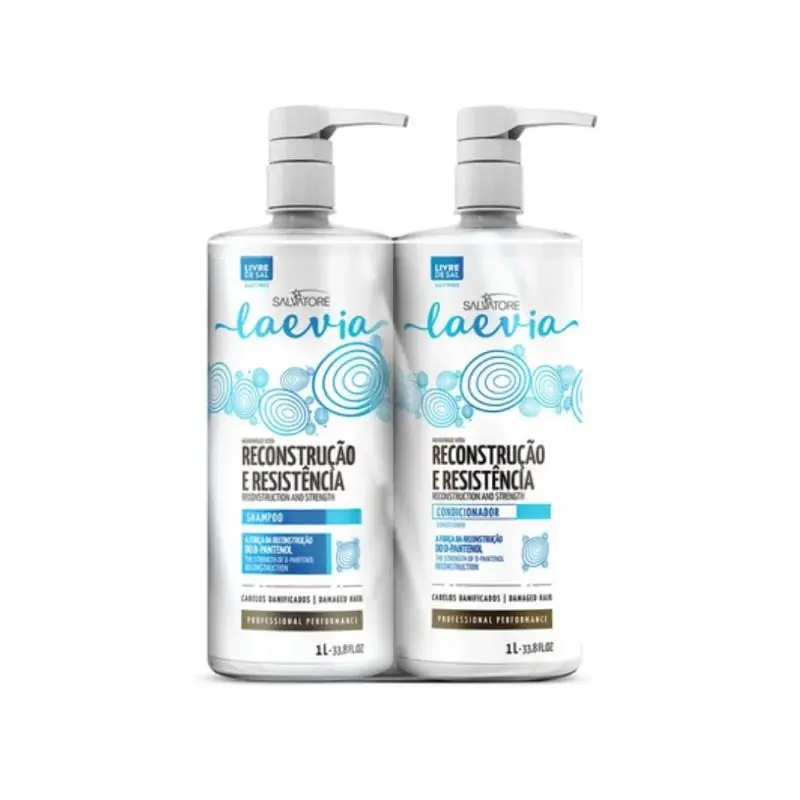 Kit Shampoo e Condicionador Reconstrução e Resistência Laevia 1 L — Salvatore com entrega em Recife e RMR | Liquida Perfumes